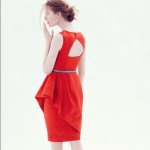 JCrew Red Cha Cha Linen Dress
